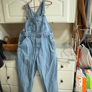 Classic Light Blue Denim Overalls for Women